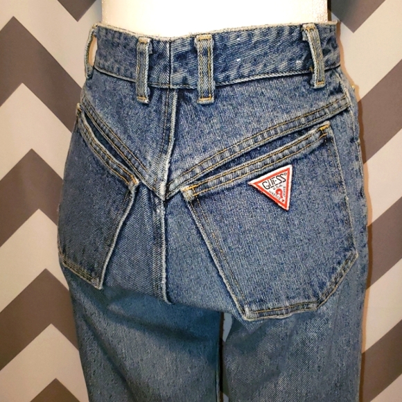 Vintage Guess Jeans W Zipper Ankle 